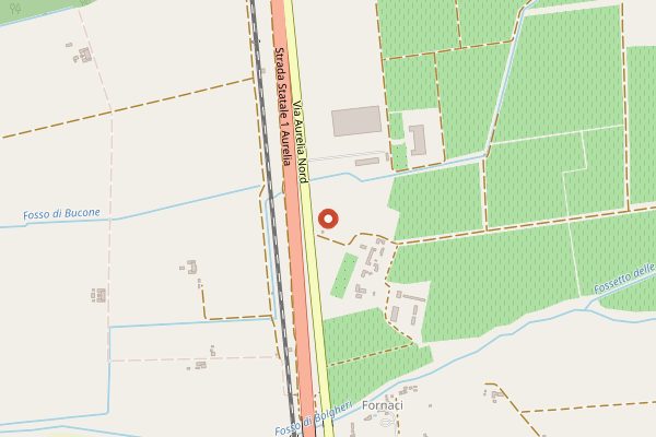 Map showing Enoteca Tognoni in Tuscany
