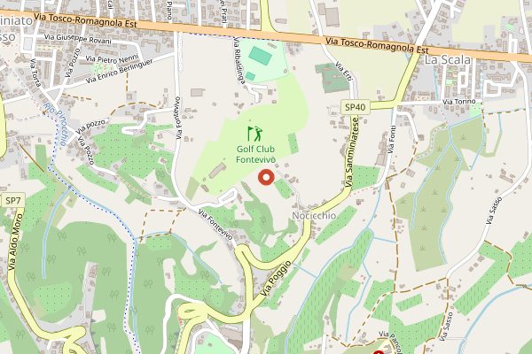Map showing Truffle Hunting and Chianti Classico Wine Tasting in Tuscany