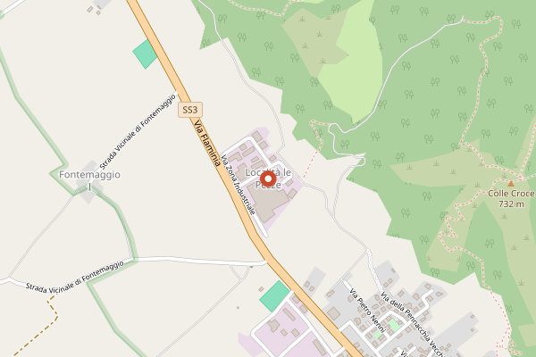 Map showing Caseificio Facchini in Umbria