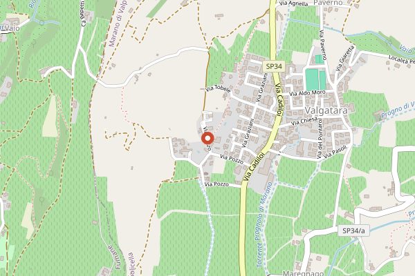 Map showing San Rustico in Valpolicella