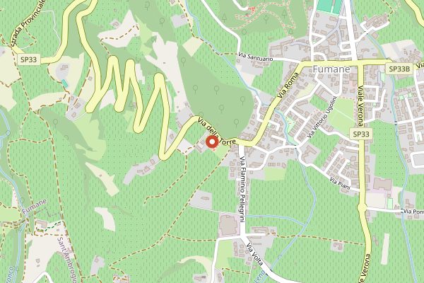 Map showing Villa Della Torre in Valpolicella