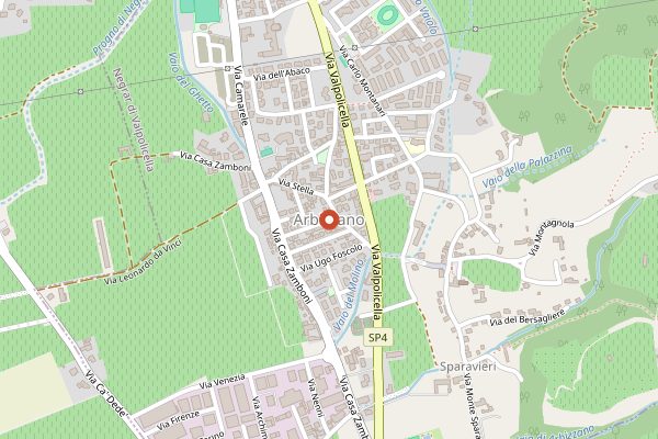Map showing Le Ragose in Valpolicella