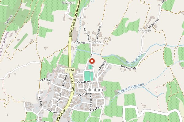 Map showing Vaona Odino in Valpolicella
