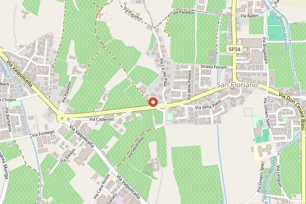 Map showing Zýmē in Valpolicella