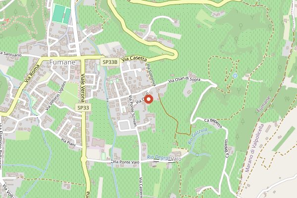 Map showing Enoteca della Valpolicella wine room in Valpolicella