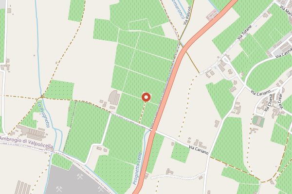 Map showing Buglioni Balthazar wine experience in Valpolicella