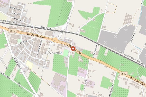 Map showing Villa Quaranta Park Hotel in Valpolicella