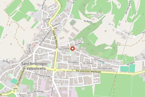 Map showing Ristorante Groto de Corgnan in Valpolicella