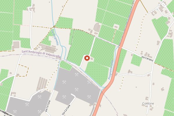 Map showing Locanda Buglioni in Valpolicella