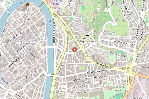 Map showing Ristorante La Fontanina in Valpolicella