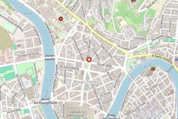 Map showing Enoteca Dal Zovo in Valpolicella