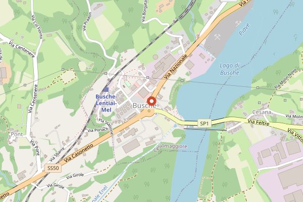 Map showing Lattebusche in Veneto