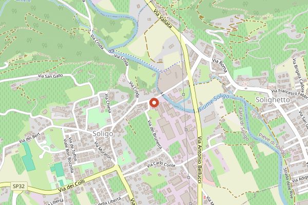 Map showing Latteria Soligo in Veneto