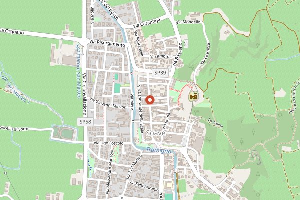 Map showing La Casara Roncolato, Soave in Veneto