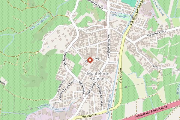 Map showing Roberto Anselmi in Veneto