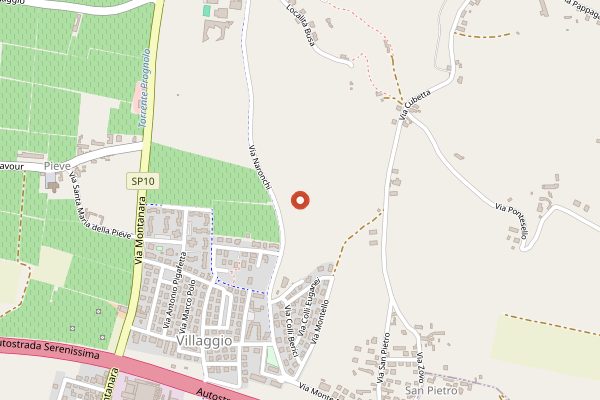 Map showing Fasoli Gino in Veneto