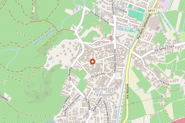 Map showing Gini in Veneto