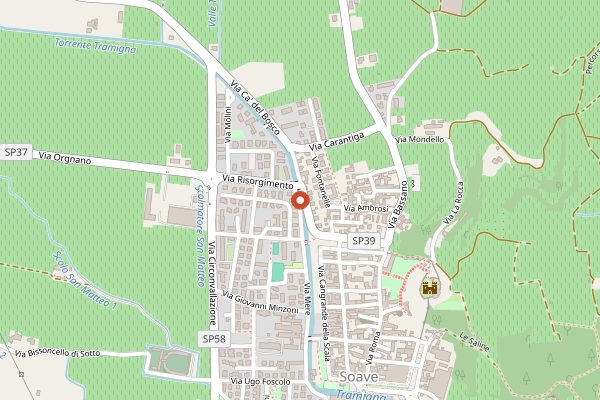 Map showing Monte Tondo in Veneto