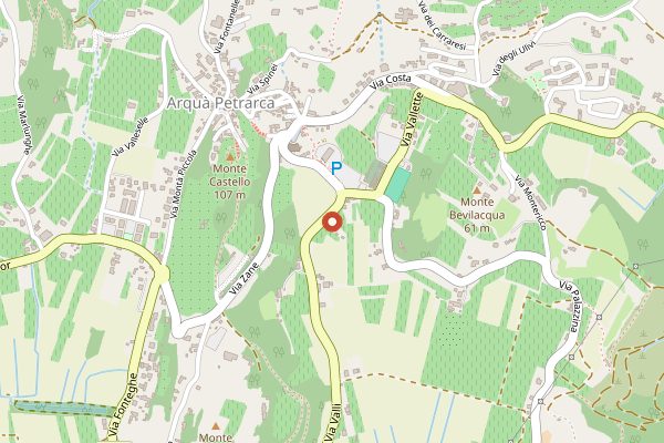 Map showing Vignalta in Veneto