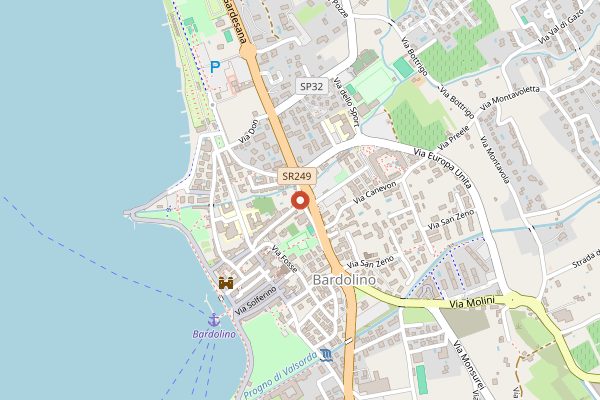 Map showing Festa dell'Uva di Bardolino in Veneto