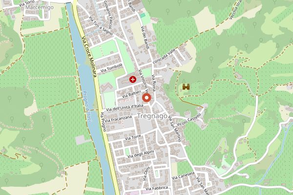 Map showing Tenuta Le Cave Wine Relais in Veneto