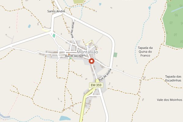 Map showing Feira do Queijo de Tolosa in Alentejo