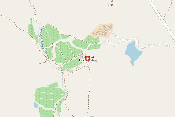 Map showing Monte da Ravasqueira in Alentejo