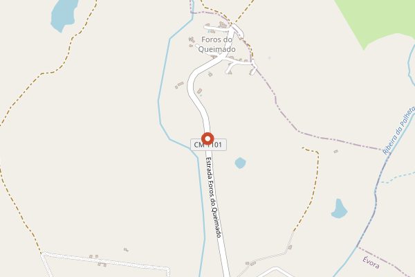 Map showing Adega de Redondo in Alentejo