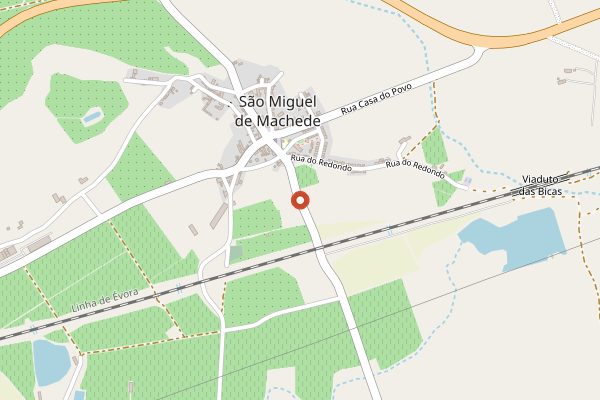 Map showing Casa Relvas, Herdade Sao Miguel in Alentejo