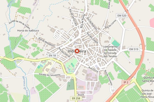 Map showing Cortes de Cima in Alentejo