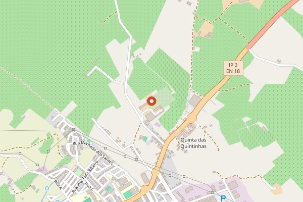 Map showing Dona Maria, Julio Bastos in Alentejo