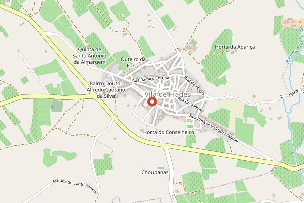 Map showing Geracoes da Talha in Alentejo