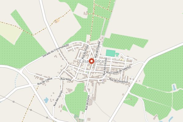 Map showing Herdade do Mouchao in Alentejo
