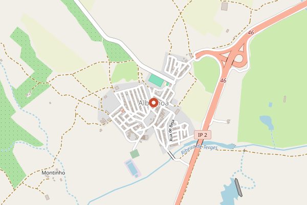 Map showing Herdade dos Grous in Alentejo