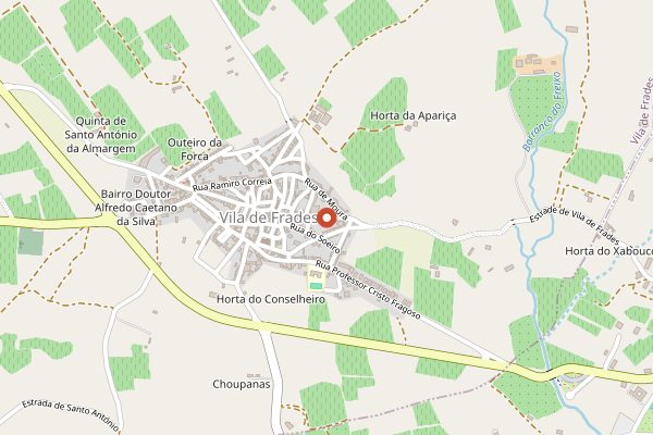 Map showing Honrado Vinho de Talha Artesanal in Alentejo