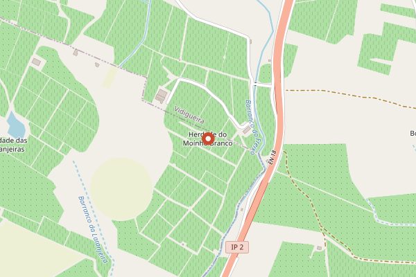 Map showing Ribafreixo Wines in Alentejo