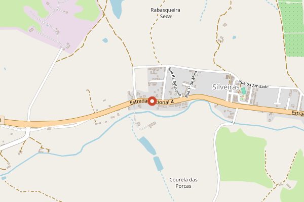 Map showing Cafe da Viagem in Alentejo