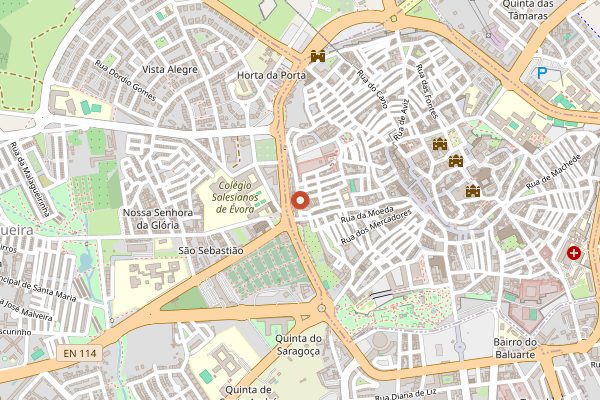 Map showing Dom Joaquim in Alentejo