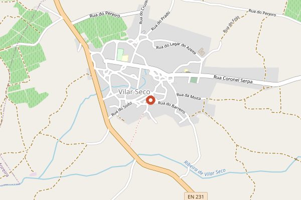Map showing Quinta da Estaca in Dão