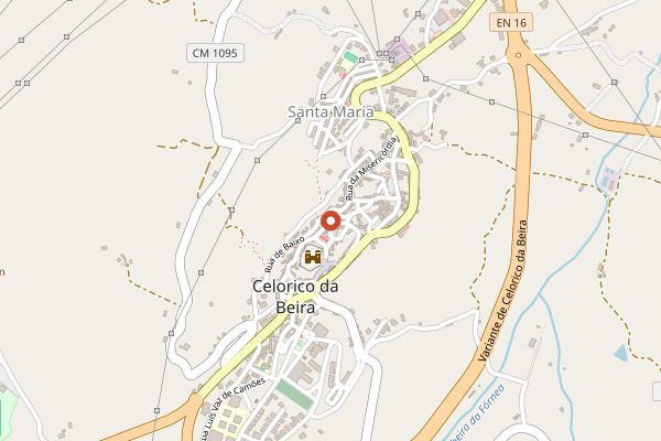 Map showing Solar do Queijo Serra da Estrela in Dão