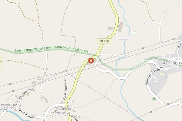 Map showing Quinta Vale do Cesto in Dão