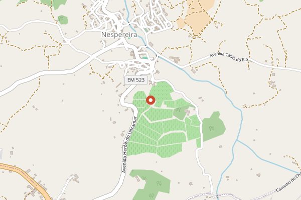 Map showing Casa Américo Quinta do Paço in Dão