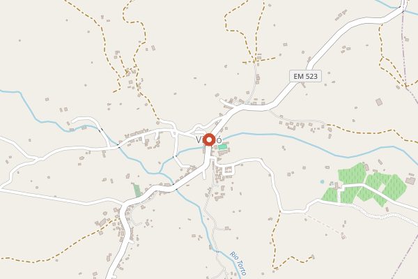 Map showing Quinta Madre de Água in Dão