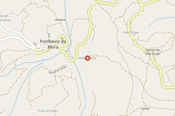 Map showing Quinta da Aldeia Nova in Dão