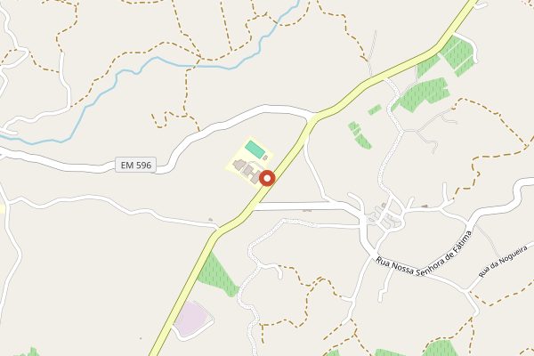 Map showing Quinta da Falorca in Dão