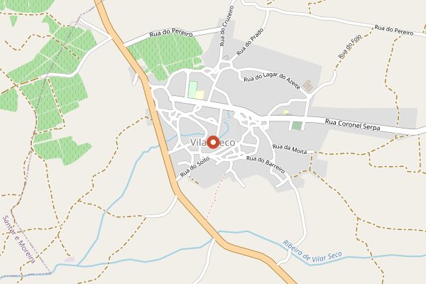 Map showing Quinta da Fata in Dão