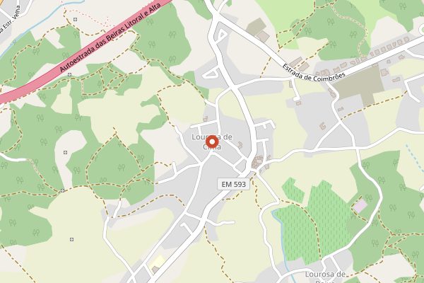 Map showing Quinta de São Francisco in Dão