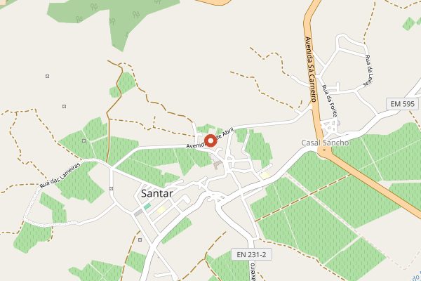 Map showing Quinta do Sobral in Dão