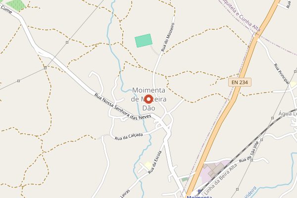 Map showing Quinta dos Monteirinhos in Dão