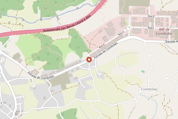 Map showing Quinta dos Penassais in Dão